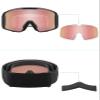 MYCOURAG Anti-fog Ski Goggles Replacement Lenses&Nose Pads for Oakley Line Miner L OO7070 Snow Goggle - Rose Gold view 3