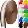 Grosun 10 Yards Nylon Webbing 1.5 inch 2 inch Webbing Straps Backpack Straps Nylon Belt for Indoor or Outdoor Gear, DIY Crafting, Handles, Luggage, Slings (Brown, 2 inch) view 1