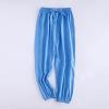 Baby Long loomers Soft Slub Cotton Harem Pants for Boys Girls Soild Elastic Casual Joggers (Dark Blue, 5-6 Years) view 2