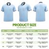 ShinyMatch 6 Pcs Baseball/Softball Umpire Accessories Set Including Umpire Shirt Hat Indicator Brush Ball Bag for Men Referee (Sky Blue,2X-Large) view 2