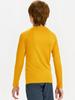 DEVOROPA Youth Boys Compression Thermal Shirt Long Sleeve Kids Fleece Baselayer Soccer Baseball Undershirt Gold XL view 3
