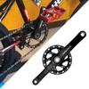 LAIJIANG GOLDIX Cranksets 160mm Hollow Integrated Crankarms 28/30/32/34/36T Chainring Aluminum Alloy Crankset for 7-12 Speed Children's Folding Bicycle with Bearing (Color : 32T, Size : 110mm) view 2