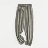 Baby Long loomers Soft Slub Cotton Harem Pants for Boys Girls Soild Elastic Casual Joggers Dance (Grey, 7-8 Years) view 2