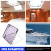 JOROBURO 627x627mm Boat Skylights Window Square Push Out Deck Porthole Skylights Ventilation Hatch with Support Rod,Multifunction and Wide Compatibility with Yacht Ship RV view 3