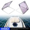 JOROBURO 627x627mm Boat Skylights Window Square Push Out Deck Porthole Skylights Ventilation Hatch with Support Rod,Multifunction and Wide Compatibility with Yacht Ship RV view 4