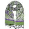 DOFOTAWN Two Tone Vintage Jacquard Paisley Women's Pashmina Shawl Wrap Scarf (green) view 1