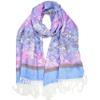DOFOTAWN Two Tone Vintage Jacquard Paisley Women's Pashmina Shawl Wrap Scarf (Purple) view 1