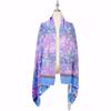 DOFOTAWN Two Tone Vintage Jacquard Paisley Women's Pashmina Shawl Wrap Scarf (Purple) view 3