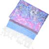 DOFOTAWN Two Tone Vintage Jacquard Paisley Women's Pashmina Shawl Wrap Scarf (Purple) view 4