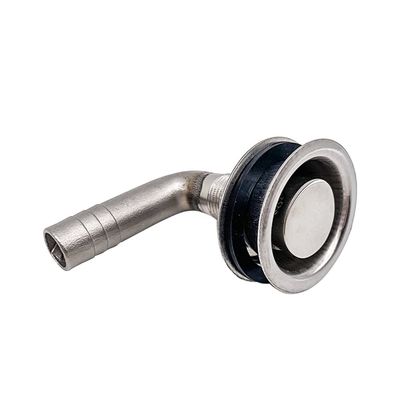 BE-TOOL Boat Tank Vent Stainless Steel 316 Marine 90 Degree Flush Mount Thru-Hul Tank Vent with Mounting Gasket Hardware