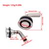 BE-TOOL Boat Tank Vent Stainless Steel 316 Marine 90 Degree Flush Mount Thru-Hul Tank Vent with Mounting Gasket Hardware view 2