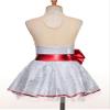 Moggemol Kids Girls Sequins Striped Tutu Dance Dress Figure Skating Dress Christmas Party Candy Cane Costume I#White06 14 view 4