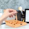 Alipis Children S Diy Wooden Jewelry Box with 10 Compartments Clear Lid Unfinished Craft Storage Organizer for Kids Small Toys and Accessories view 3