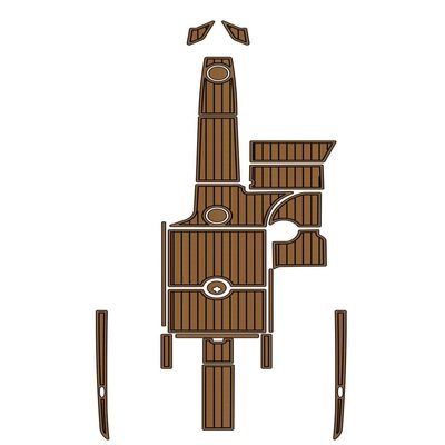 Boat EVA Faux Teak Decking Floor Compatible with 2012 Moomba Mojo 2.5 Cockpit Mat Boat EVA Foam Teak Deck Floor Pad Self Adhesive