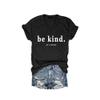 Be Kind Of A Bitch Sweatshirt Women Be Kind Of A Bitch Shirt Be Kind Tshirt Be Kind T-Shirt Women Casual Graphic Tee Vneck Tshirt Fun Gifts Black view 1