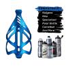 Corki Cycles Bike Water Bottle Holder Aluminum Alloy, Universal Bike Water Bottle Cage for Road, Mountain and Gravel Bikes - 2 Pack - Blue view 3