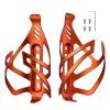 Corki Cycles Bike Water Bottle Holder Aluminum Alloy, Universal Bike Water Bottle Cage for Road, Mountain and Gravel Bikes -2 Pack - Orange view 1