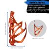 Corki Cycles Bike Water Bottle Holder Aluminum Alloy, Universal Bike Water Bottle Cage for Road, Mountain and Gravel Bikes -2 Pack - Orange view 2