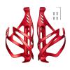 Corki Cycles Bike Water Bottle Holder Aluminum Alloy, Universal Bike Water Bottle Cage for Road, Mountain and Gravel Bikes - 2 Pack - Red view 1