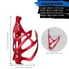 Corki Cycles Bike Water Bottle Holder Aluminum Alloy, Universal Bike Water Bottle Cage for Road, Mountain and Gravel Bikes - 2 Pack - Red view 2