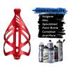 Corki Cycles Bike Water Bottle Holder Aluminum Alloy, Universal Bike Water Bottle Cage for Road, Mountain and Gravel Bikes - 2 Pack - Red view 3