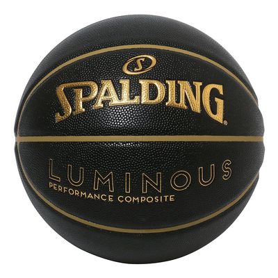 Spalding Luminous Composite Black x Gold No. 7 Ball 77-847J Basketball Basketball