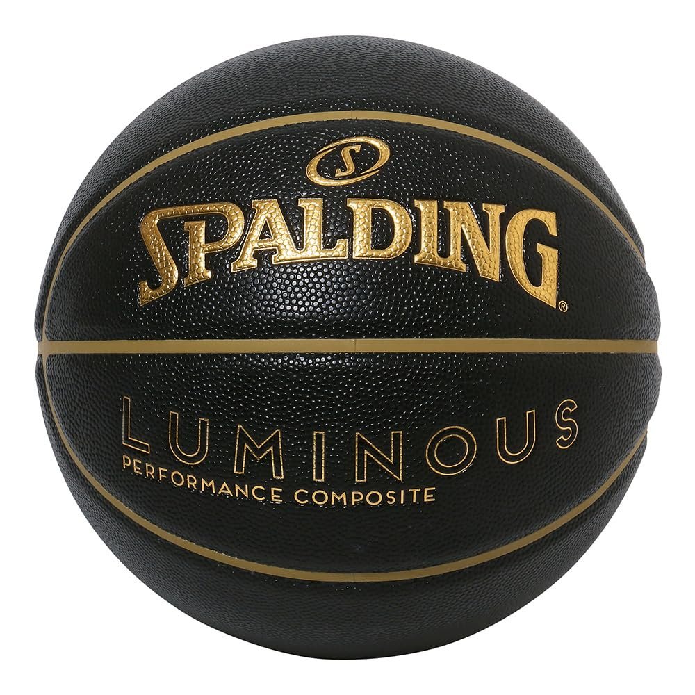 Spalding Luminous Composite Black x Gold No. 7 Ball 77-847J Basketball Basketball