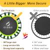 CLORIS 38in Folding Trampoline - Max Load 220lbs Rebounder Fitness Trampoline with Adjustable Foam Handle, with safty Padded Cover Best Gift(38'' Yellow) view 4