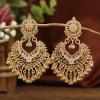 Aonklot Jhumkas Indian Earrings for Women Boho Ball Chandelier Tassel Statement Dangle Earrings Wedding Bridal Jhumki Bollywood Bell Jewelry Gifts Indian Dresses Outfits view 3