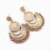 Aonklot Jhumkas Indian Earrings for Women Boho Ball Chandelier Tassel Statement Dangle Earrings Wedding Bridal Jhumki Bollywood Bell Jewelry Gifts Indian Dresses Outfits-015-339-NOV-EAR-2 view 3