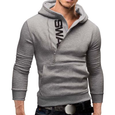Mens Casual Zip Up Long Sleeve Polo Knitted Sweatshirts Business Outdoor Hiking Fishing Running Golf Pullover Shirt Tops Grey