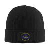 1st Cavalry Division Cav Men's Casual Knitted Skull Hat Warm Stockings Men's Women's Striped Winter Beanie Cuff Hat Black view 2