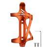 Corki Cycles Right Side Load Water Bottle Cage, Side Entry Bike Water Bottle Holder for Road & Mountain Bikes -1 Pack-Orange-Aluminum Alloy view 1