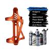 Corki Cycles Right Side Load Water Bottle Cage, Side Entry Bike Water Bottle Holder for Road & Mountain Bikes -1 Pack-Orange-Aluminum Alloy view 3