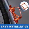 Corki Cycles Right Side Load Water Bottle Cage, Side Entry Bike Water Bottle Holder for Road & Mountain Bikes -1 Pack-Orange-Aluminum Alloy view 4