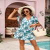 Avidlove Swimsuit Cover Ups for Women Beach Chiffon Swimwear Coverup Sheer Sexy V-Neck Beachwear view 4