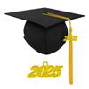 Herrenbek Matte Cap and Gown with graduation Honor Cords, Plain Stole, and 2025 Tassels for High School and Bachelor(Black) view 4