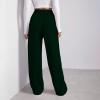 Women Wide Leg Sweatpants Baggy Straight Leg Sweatpants with Pockets Plus Size Fleece Lined Flare Sweatpants Winter Casual Loose Joggers Drawstring Elastic Waist Athletic Pants Comfy Lounge Pants view 4