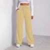 Women Wide Leg Baggy Straight Sweatpants With Pockets Plus Size Fleece Lined Flare Winter Casual Loose Joggers Drawstring Elastic Waist Athletic Pants Comfy Lounge Pants view 4
