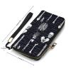Skull Dark Skeleton Anatomy Women's Wristlet Wallet Long Slim Purse Card Holder Clutch Handbag view 2