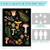 awufncksn Mushroom Picnic Blankets Waterproof Foldable, 60X80Thick Three Layer Picnic Mat Outdoor Blanket for Grass,Cute Beach Blanket Sandproof Picnic Accessories for Camping Party Park Hiking view 3