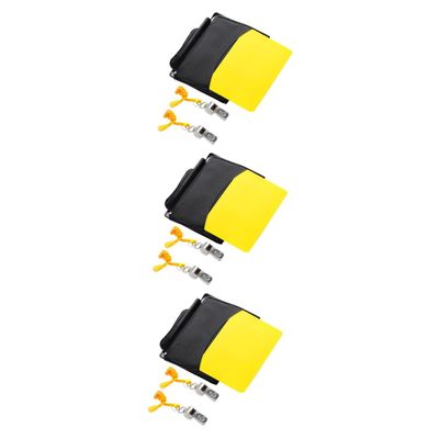 BESPORTBLE 3pcs Comprehensive Soccer Referee Kit Includes Whistles Cards Pencil Scorebook for Matches
