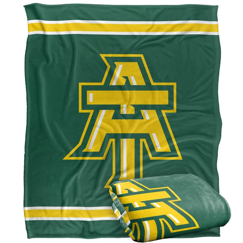 Arkansas Tech University Blanket, 60"x80" Primary Logo Stripes Silky Touch Super Soft Throw Blanket