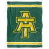 Arkansas Tech University Blanket, 60"x80" Primary Logo Stripes Silky Touch Super Soft Throw Blanket view 2