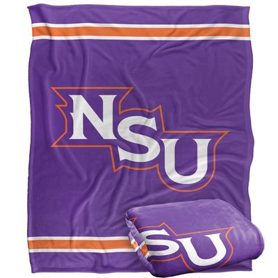 Northwestern State University Blanket, 60"x80" Primary Logo Stripes Silky Touch Super Soft Throw Blanket