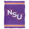 Northwestern State University Blanket, 60"x80" Primary Logo Stripes Silky Touch Super Soft Throw Blanket view 2