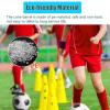 RENLXFI Agility Training Hurdle Cone Set, Flexible Slalom Poles for Athletes Agility Drills and Fun Competitions, Soccer Agility Training, 10 Cones and 5 Poles (Size : 1.5m/59.1in) view 3