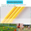 RENLXFI Agility Training Hurdle Cone Set, Flexible Slalom Poles for Athletes Agility Drills and Fun Competitions, Soccer Agility Training, 10 Cones and 5 Poles (Size : 1.5m/59.1in) view 4
