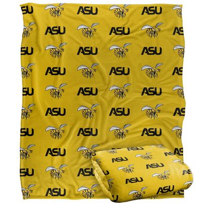 Alabama State University Blanket, 60"x80" Logo Pattern Silky Touch Super Soft Throw Blanket