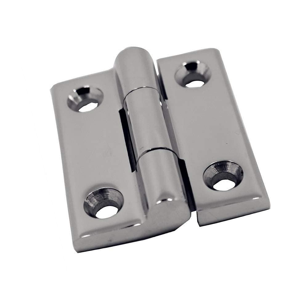 Hinge, 2 Pcs, 60mm 304 Stainless Steel Door s with 4 Holes Marine Boat Yacht Accessories Square Butt for Boats and Awning